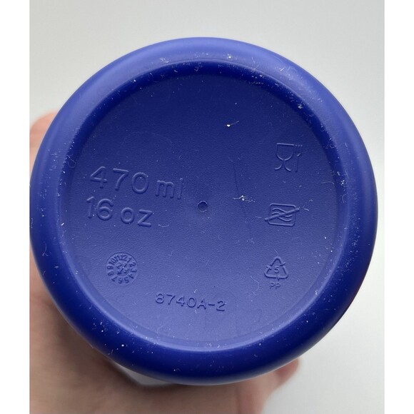 Tupperware 360 Insulated Commuter Mug 16 oz Hot or Cold Beverage Tokyo Blue - Picture 4 of 5